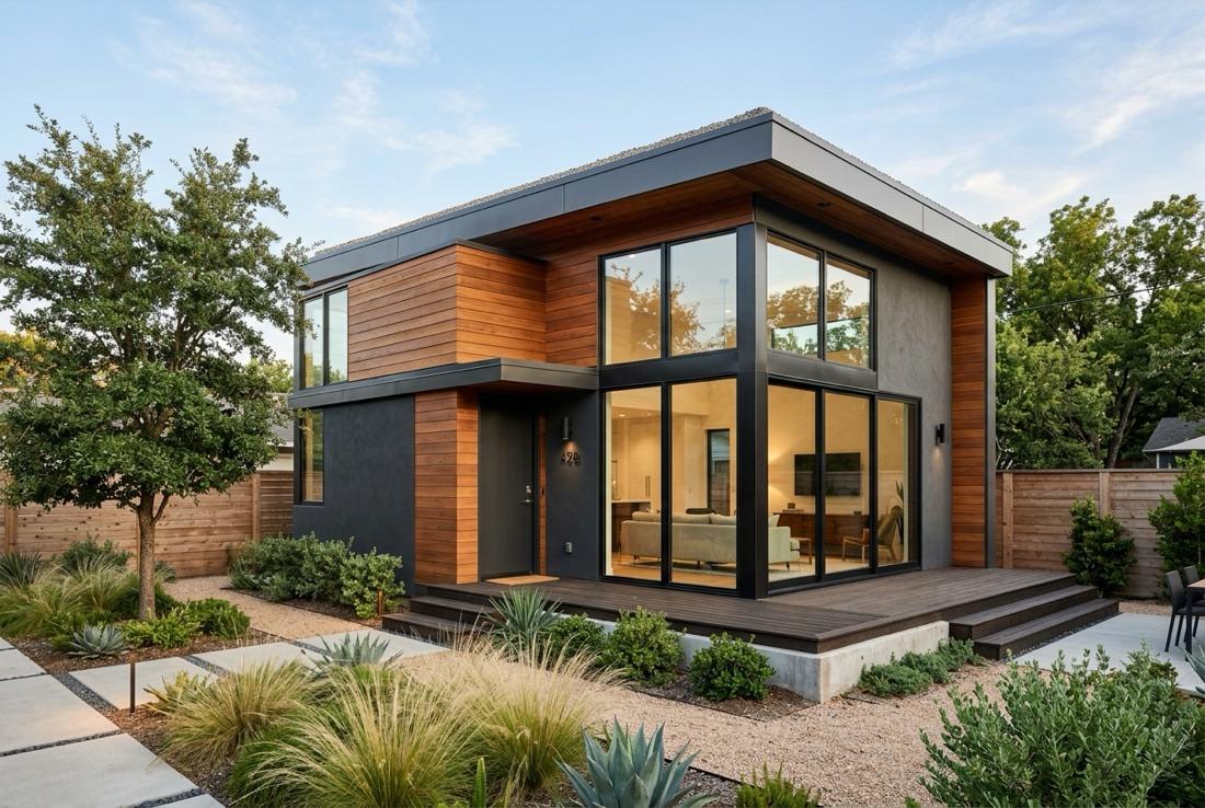 Upside ADU contemporary detached model built in the Sacramento region